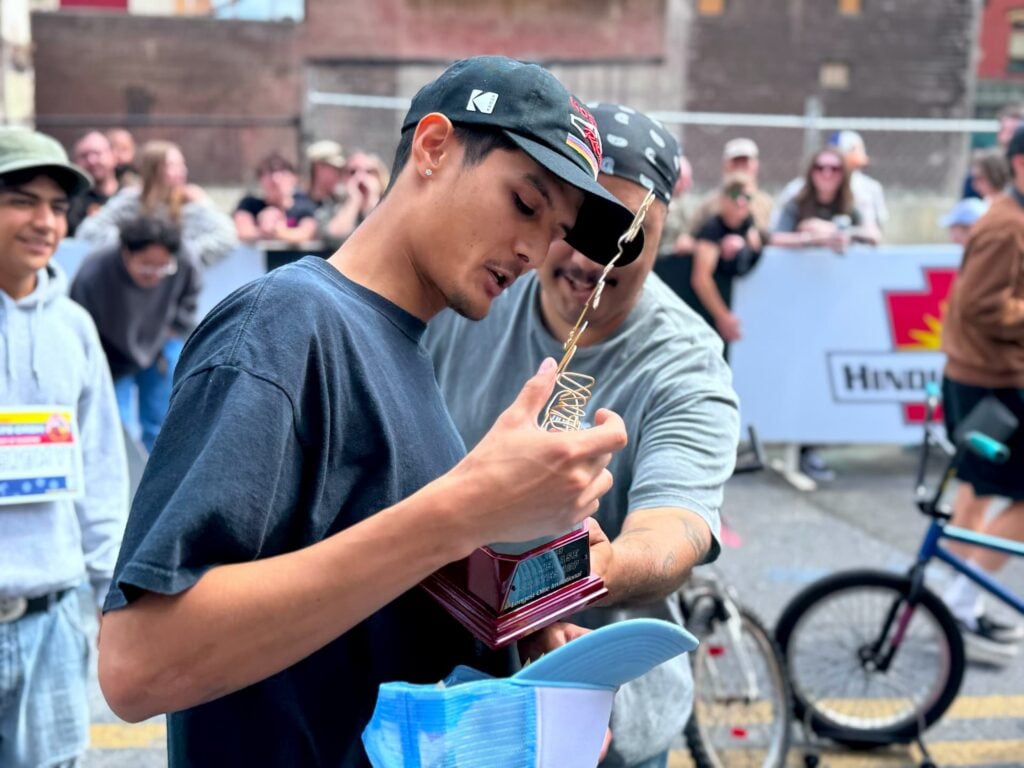 izzy gonzalez wins 2025 longest ollie competition hosted by homebase610 in easton pa