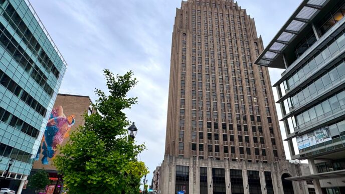 old ppl office building in center city allentown pennsylvania may 27 2025