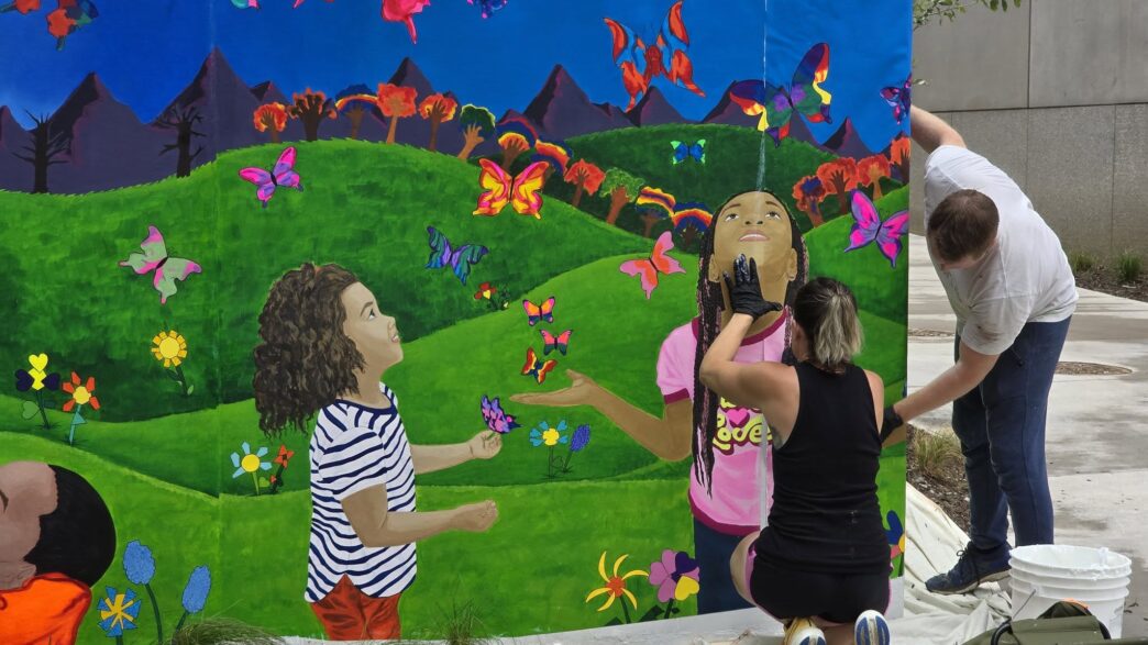 Carla Majczan mural bethlehem school teacher