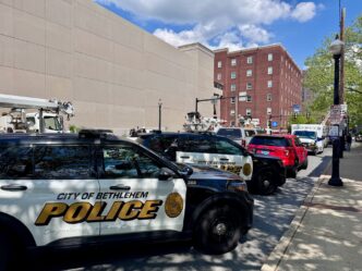 bethlehem police cruisers on southside bethlehem pa
