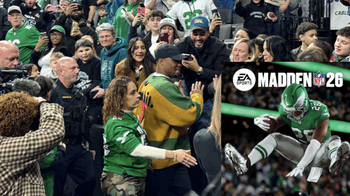 saquon barkley at ppl center allentown pa madden 26 cover