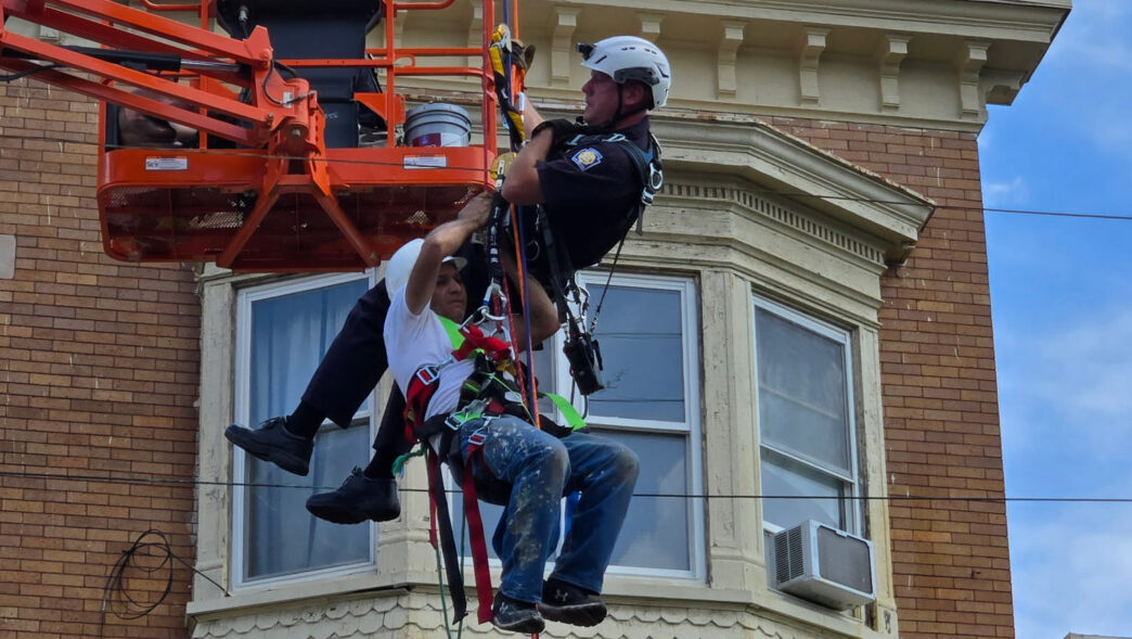 allentown pa electric shock incident power outage man strikes powerlines in boom lift wetherhold photography