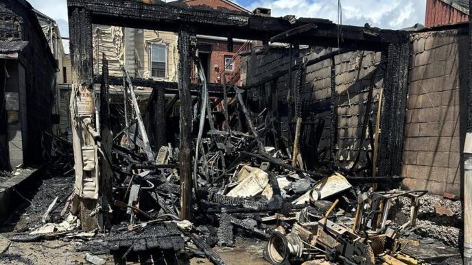 slatington pa garage fire july 7 2025 palmerton fd