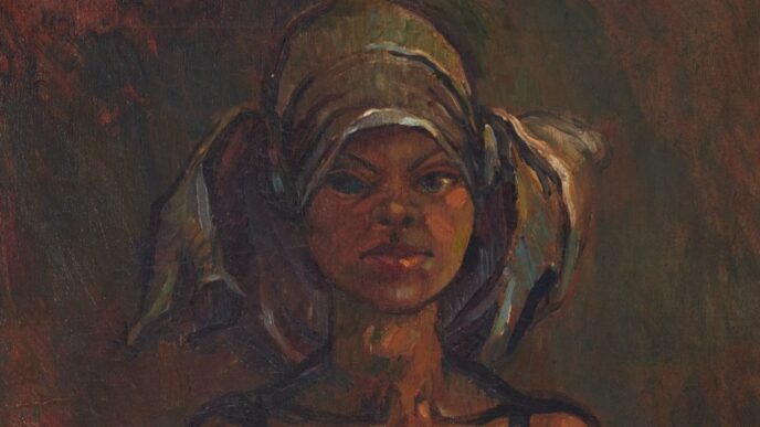 portrait of a woman yesterdays dreams are real michener art museum