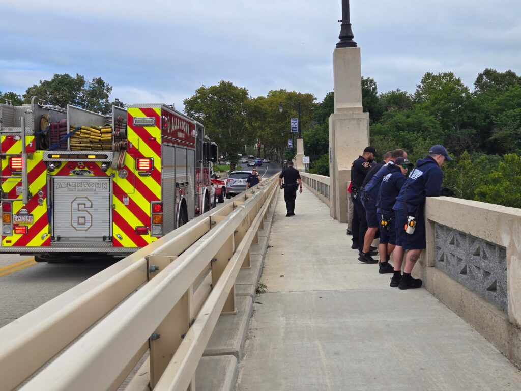 man jumps from tilghman street bridge allentown pa august 21 2025