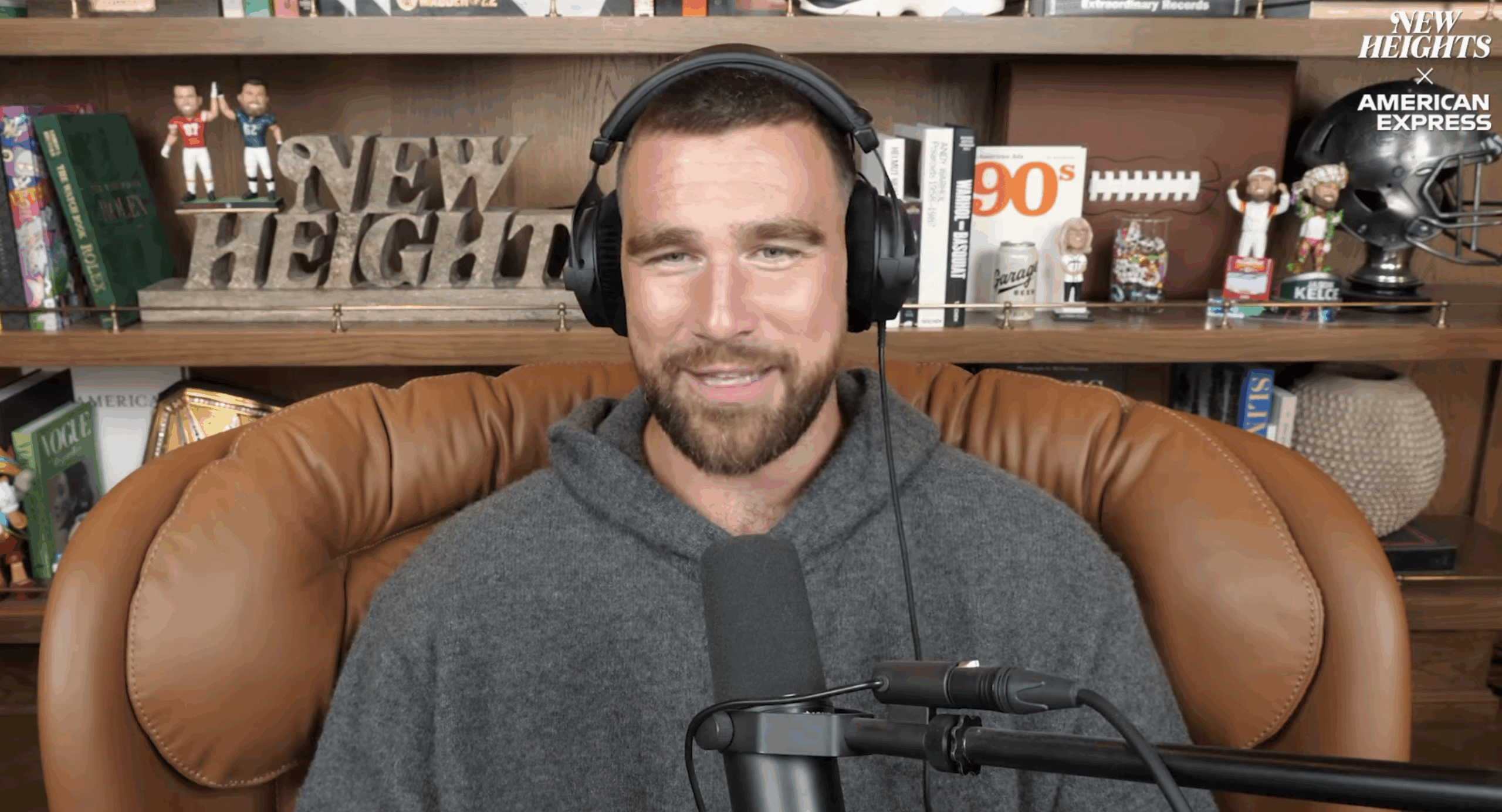 travis kelce on football podcast talking about six flags/dorney park investment