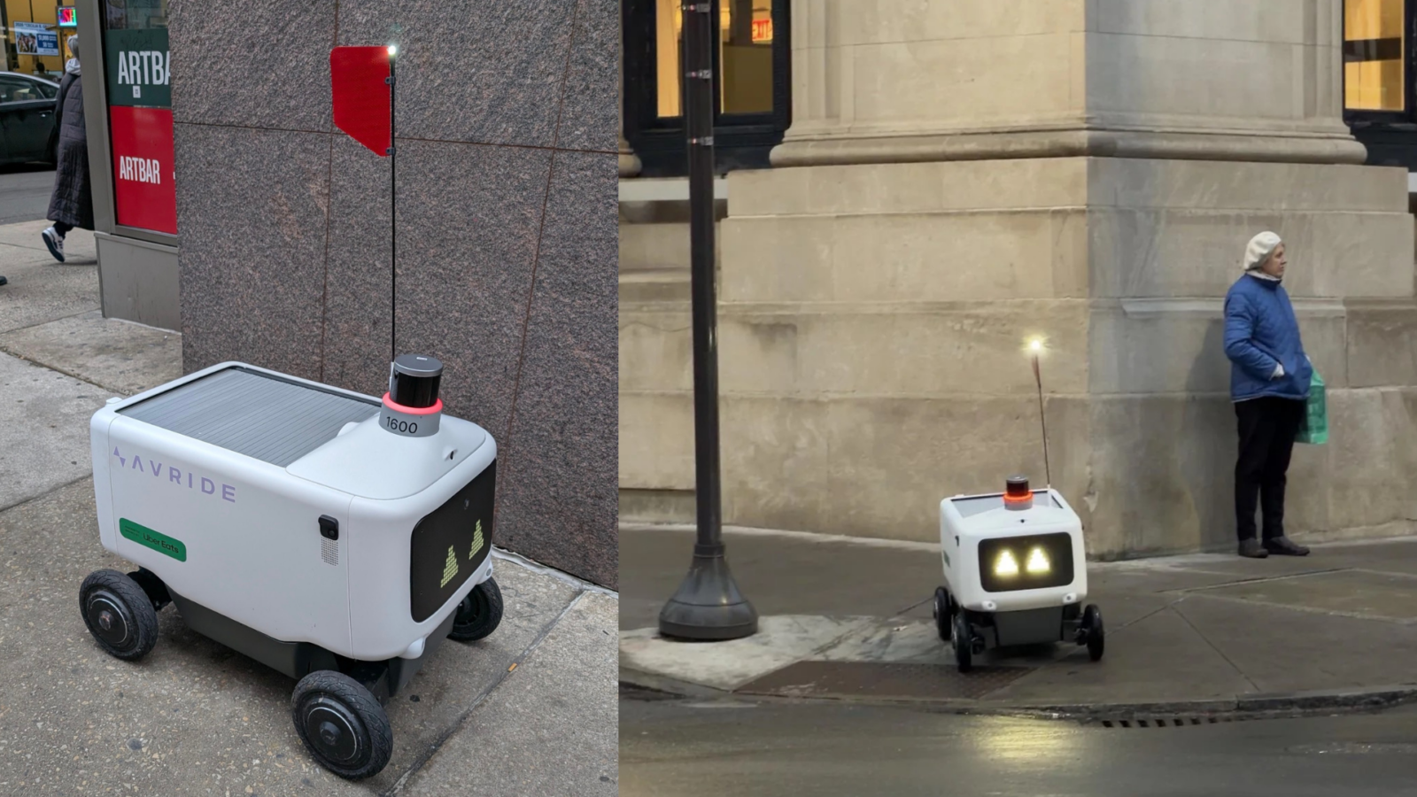 Uber Eats delivery robots spotted rolling through Philadelphia, drawing ...