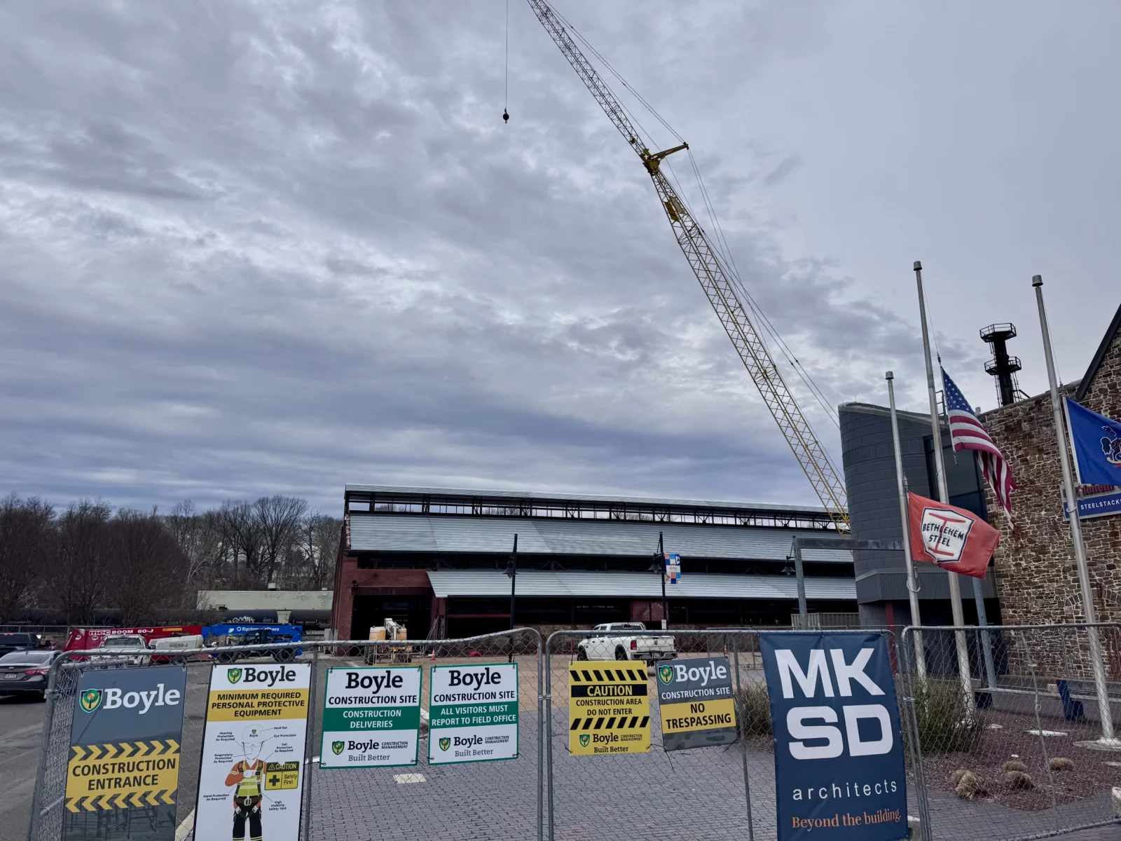 steelstacks turn and grind shop construction march 27 2026