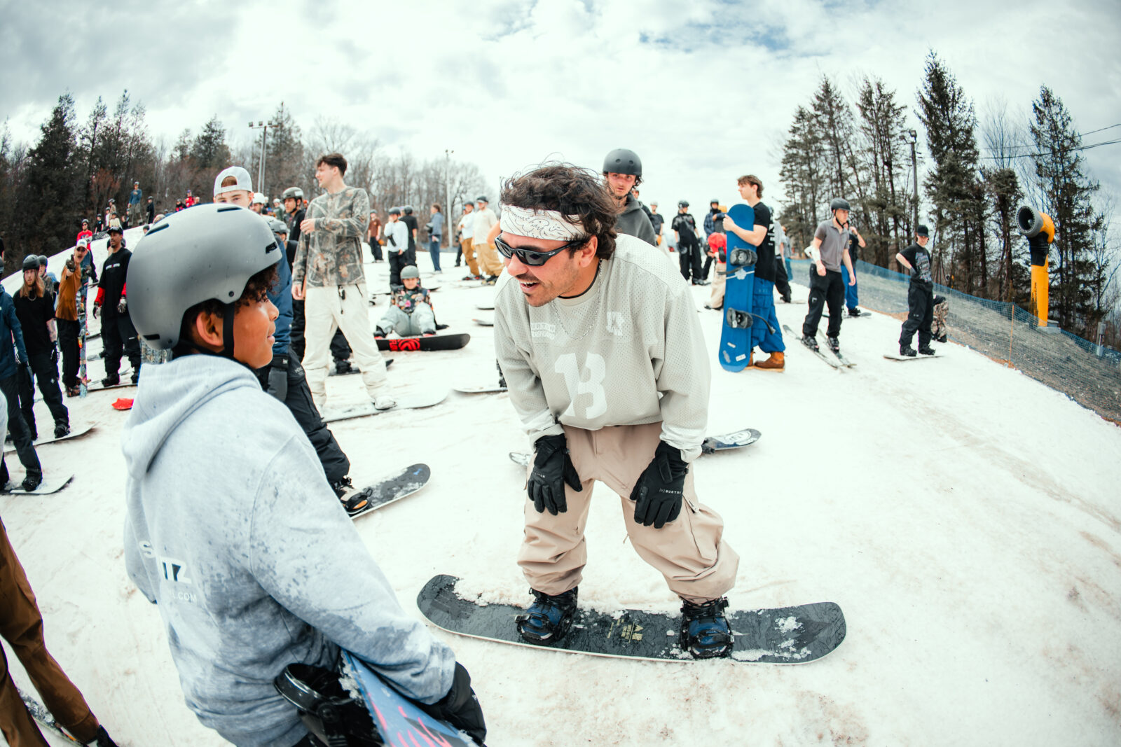 Alex Caccamo zeb powell pop out blue mountain snowboarding